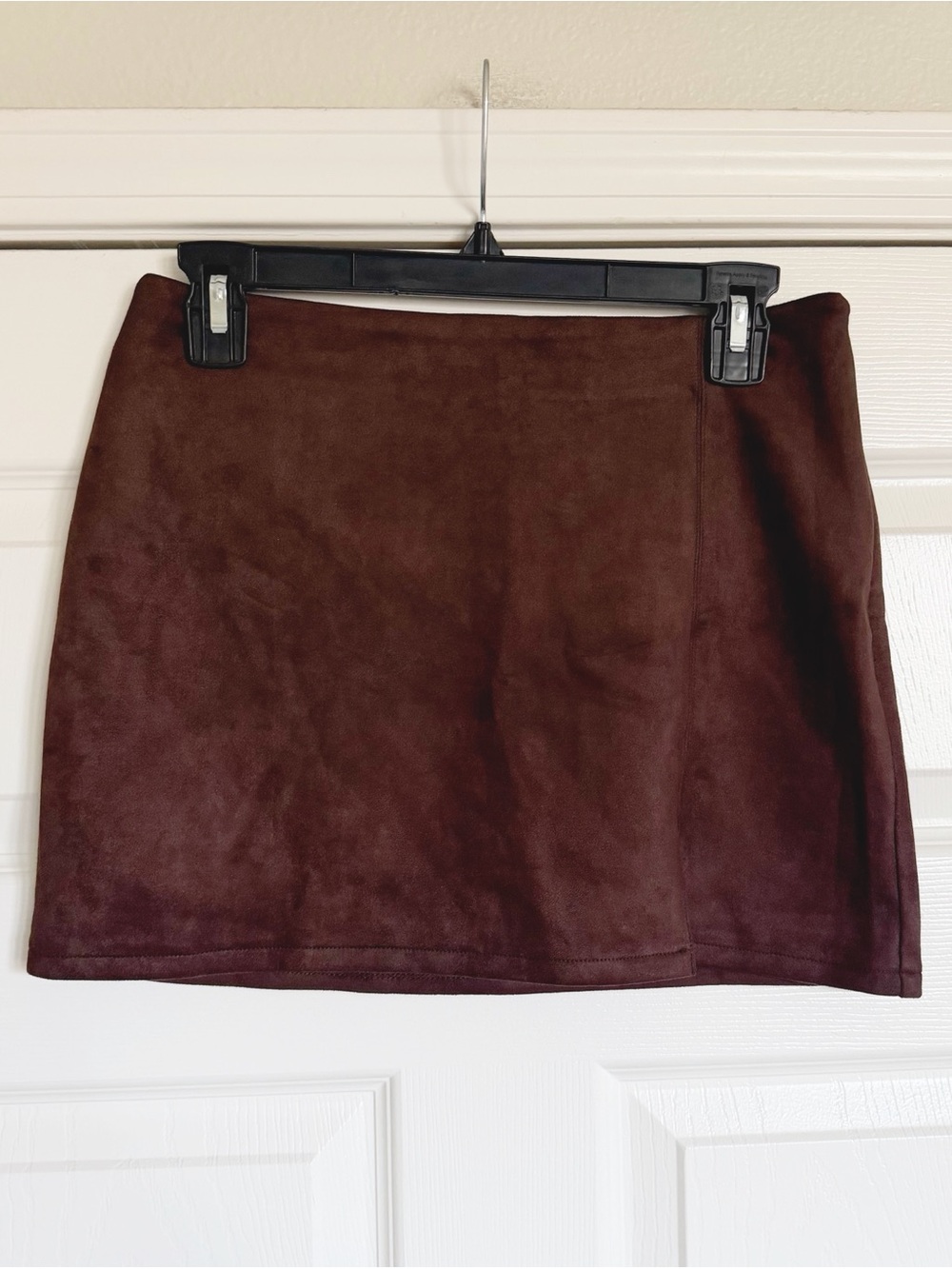 Song of Style Faux Suede Chocolate Brown Mini Skirt